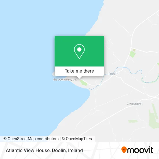 Atlantic View House, Doolin map