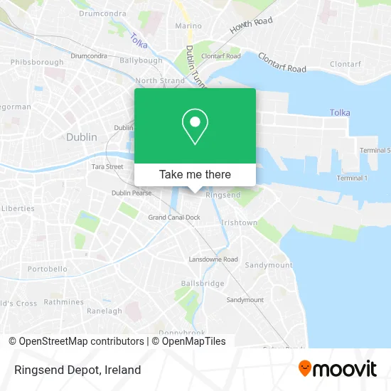 Ringsend Depot map