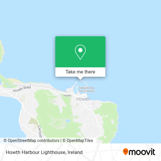 Howth Harbour Lighthouse map
