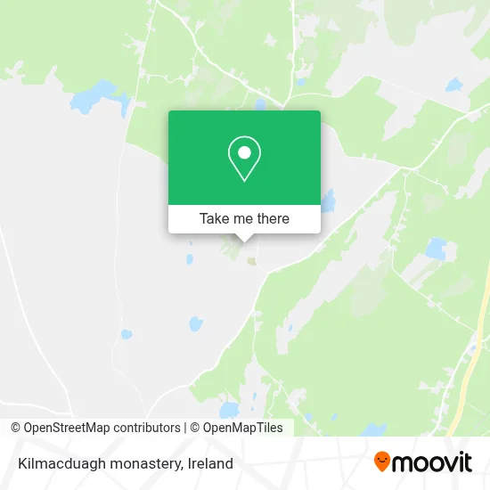 Kilmacduagh monastery map