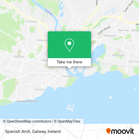 Spanish Arch, Galway map