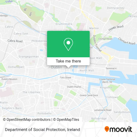 Department of Social Protection map