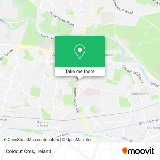 Coldcut Cres map