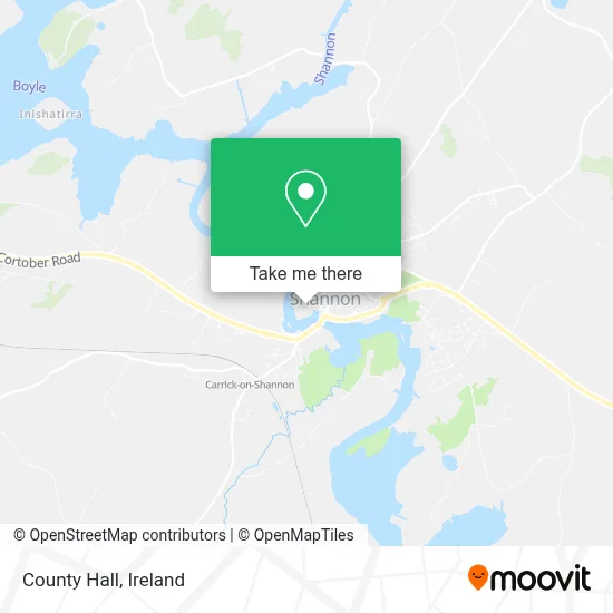 County Hall map