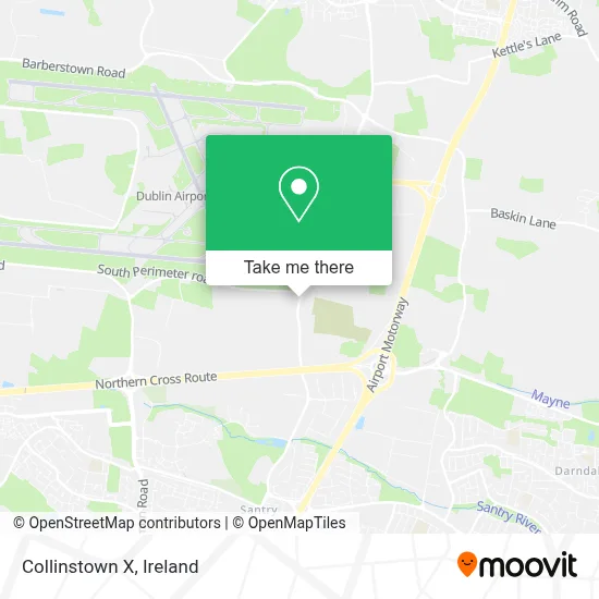 Collinstown X map