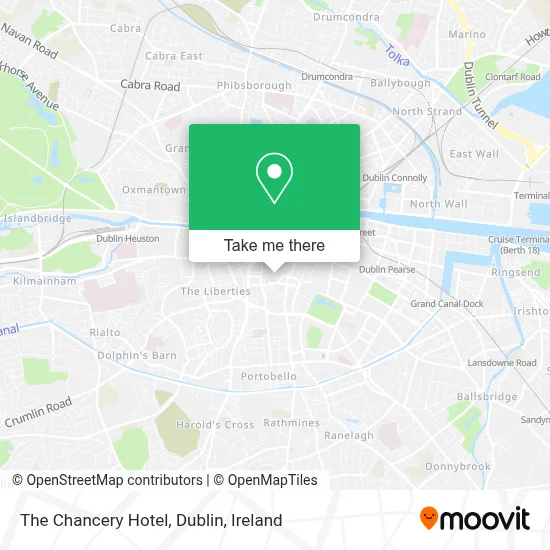 The Chancery Hotel, Dublin map