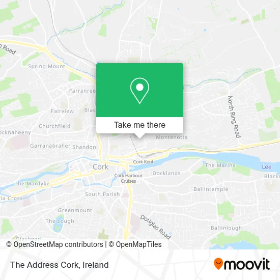 The Address Cork map