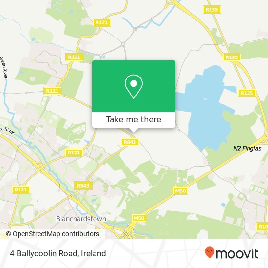 4 Ballycoolin Road map