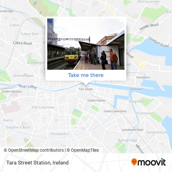 Tara Street Station map