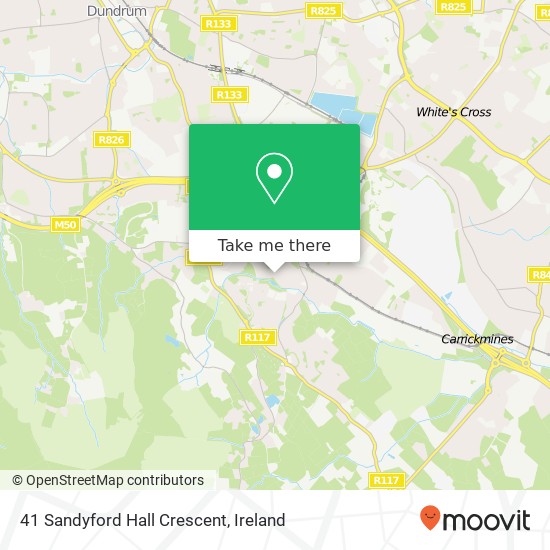 41 Sandyford Hall Crescent map