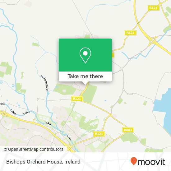 Bishops Orchard House map