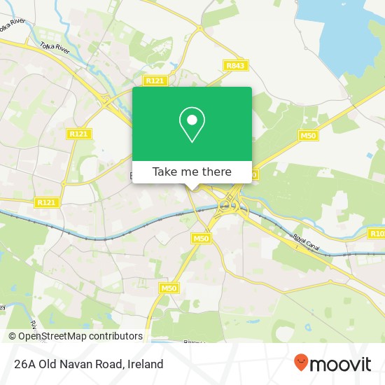 26A Old Navan Road map