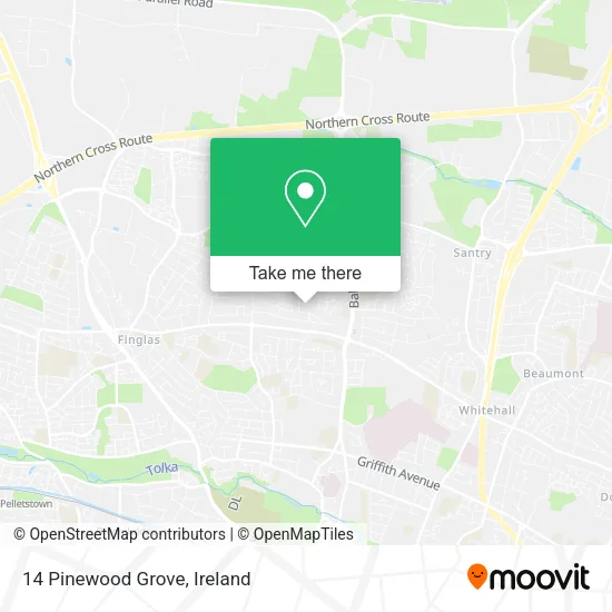 14 Pinewood Grove map
