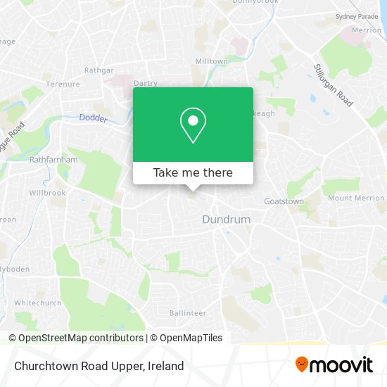 Churchtown Road Upper map