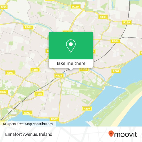 Ennafort Avenue map