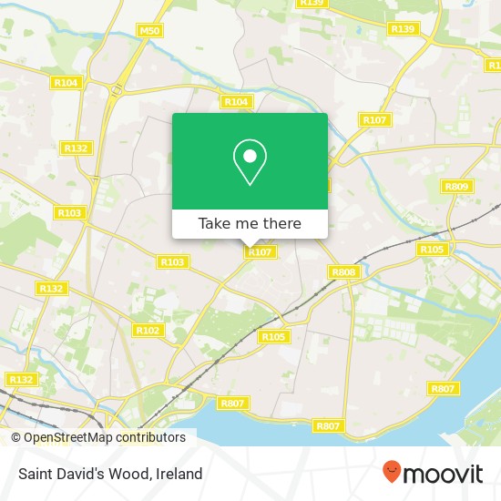 Saint David's Wood map