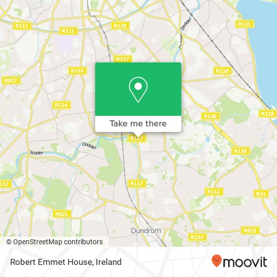 Robert Emmet House map