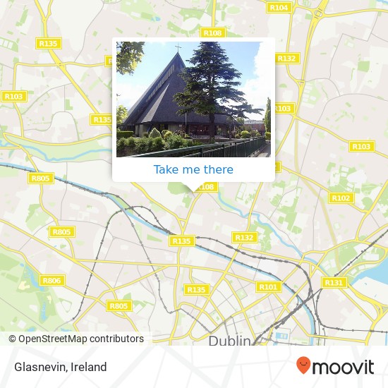 Glasnevin map