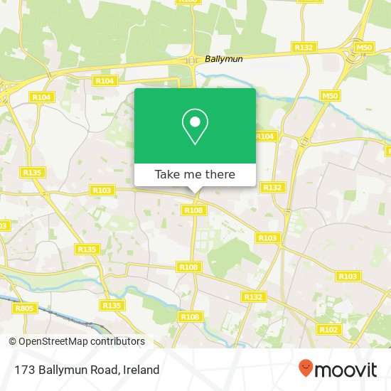 173 Ballymun Road map