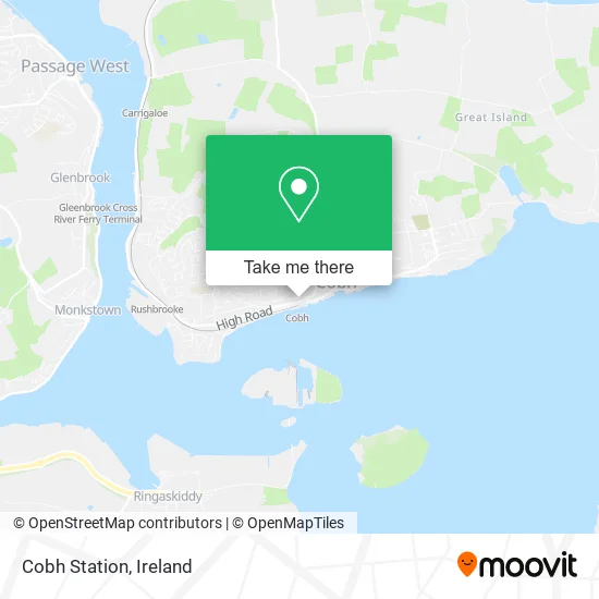 Cobh Station map