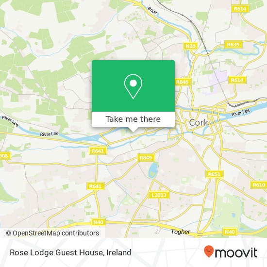 Rose Lodge Guest House map