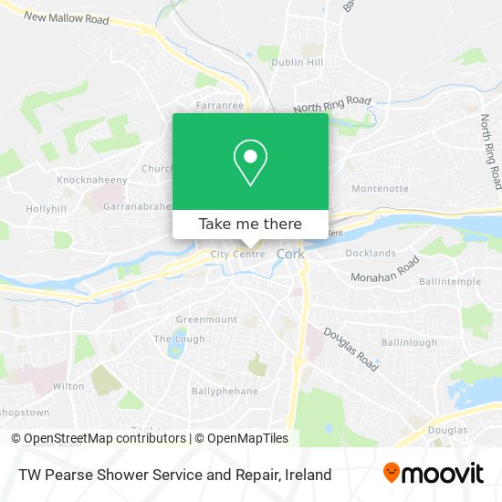 TW Pearse Shower Service and Repair map
