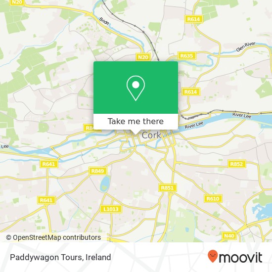 Paddywagon Tours map