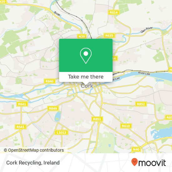 Cork Recycling map