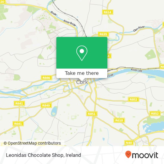 Leonidas Chocolate Shop map