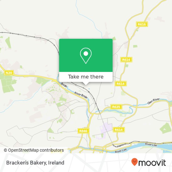 Bracken's Bakery map