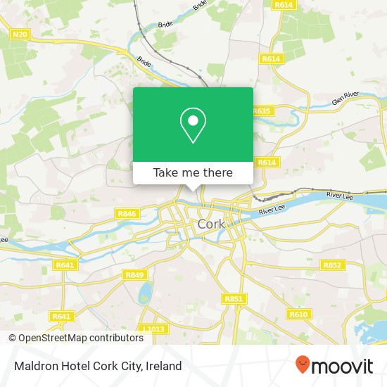 Maldron Hotel Cork City map