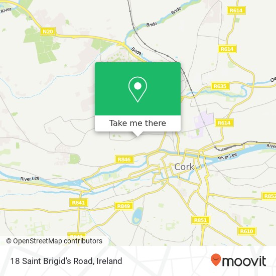 18 Saint Brigid's Road map