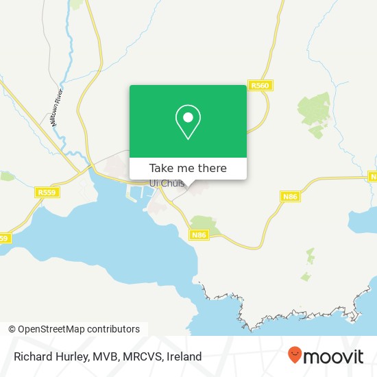 Richard Hurley, MVB, MRCVS map