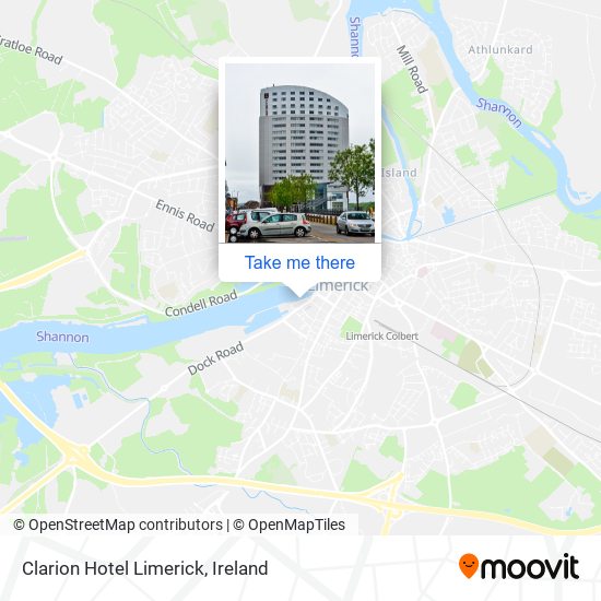 Clarion Hotel Limerick map