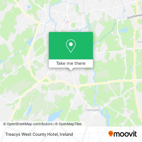 Treacys West County Hotel map