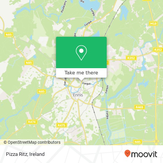 Pizza Ritz map