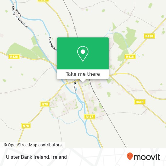 Ulster Bank Ireland map