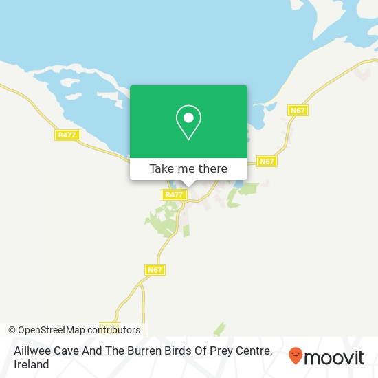 Aillwee Cave And The Burren Birds Of Prey Centre map