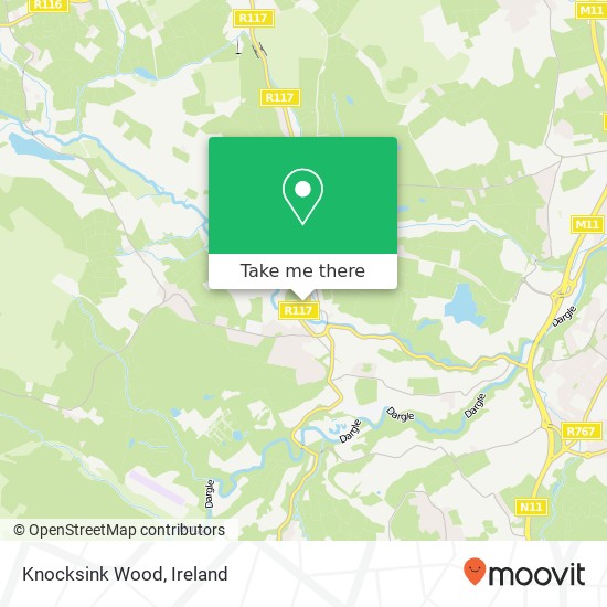 Knocksink Wood map