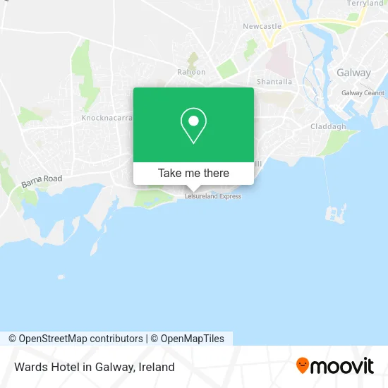 Wards Hotel in Galway map