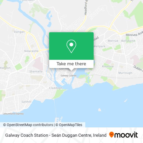 Galway Coach Station - Seán Duggan Centre map