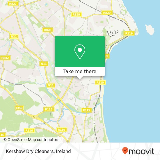 Kershaw Dry Cleaners map
