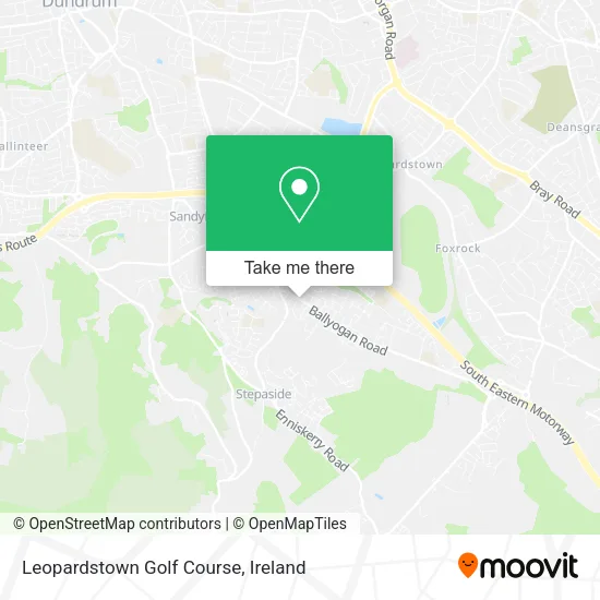 Leopardstown Golf Course map