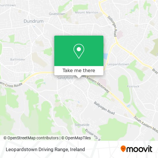 Leopardstown Driving Range map
