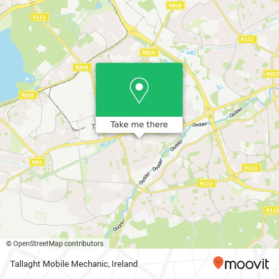 Tallaght Mobile Mechanic map