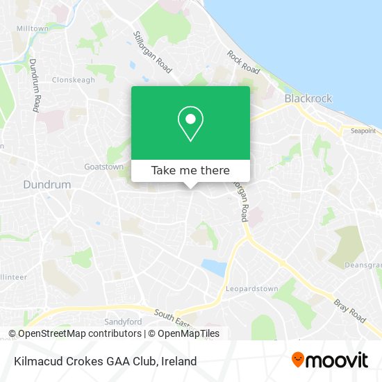 Kilmacud Crokes GAA Club map