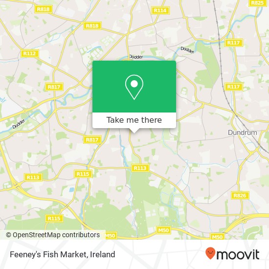 Feeney's Fish Market map