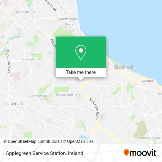 Applegreen Service Station map