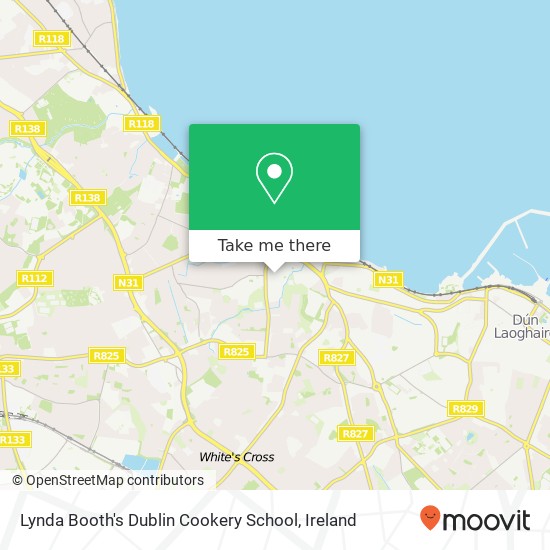 Lynda Booth's Dublin Cookery School map