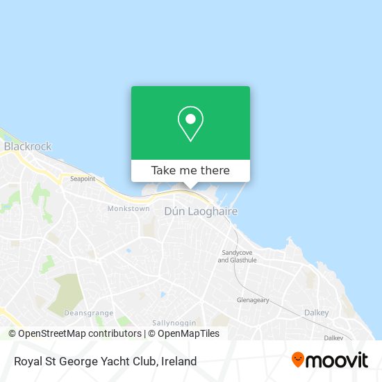 Royal St George Yacht Club map